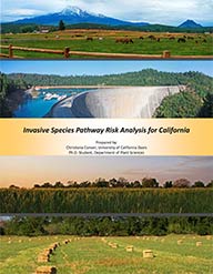 Report Cover for Invasive Species Pathway Risk Analysis for California